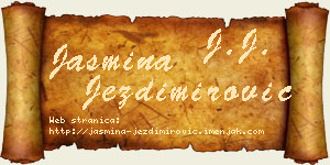 Jasmina Jezdimirović vizit kartica